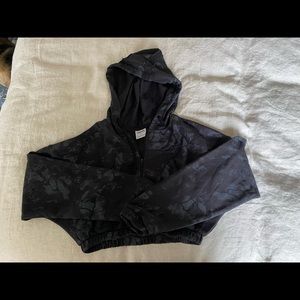 Gymshark x KKFit - black cropped hoodie  - size small